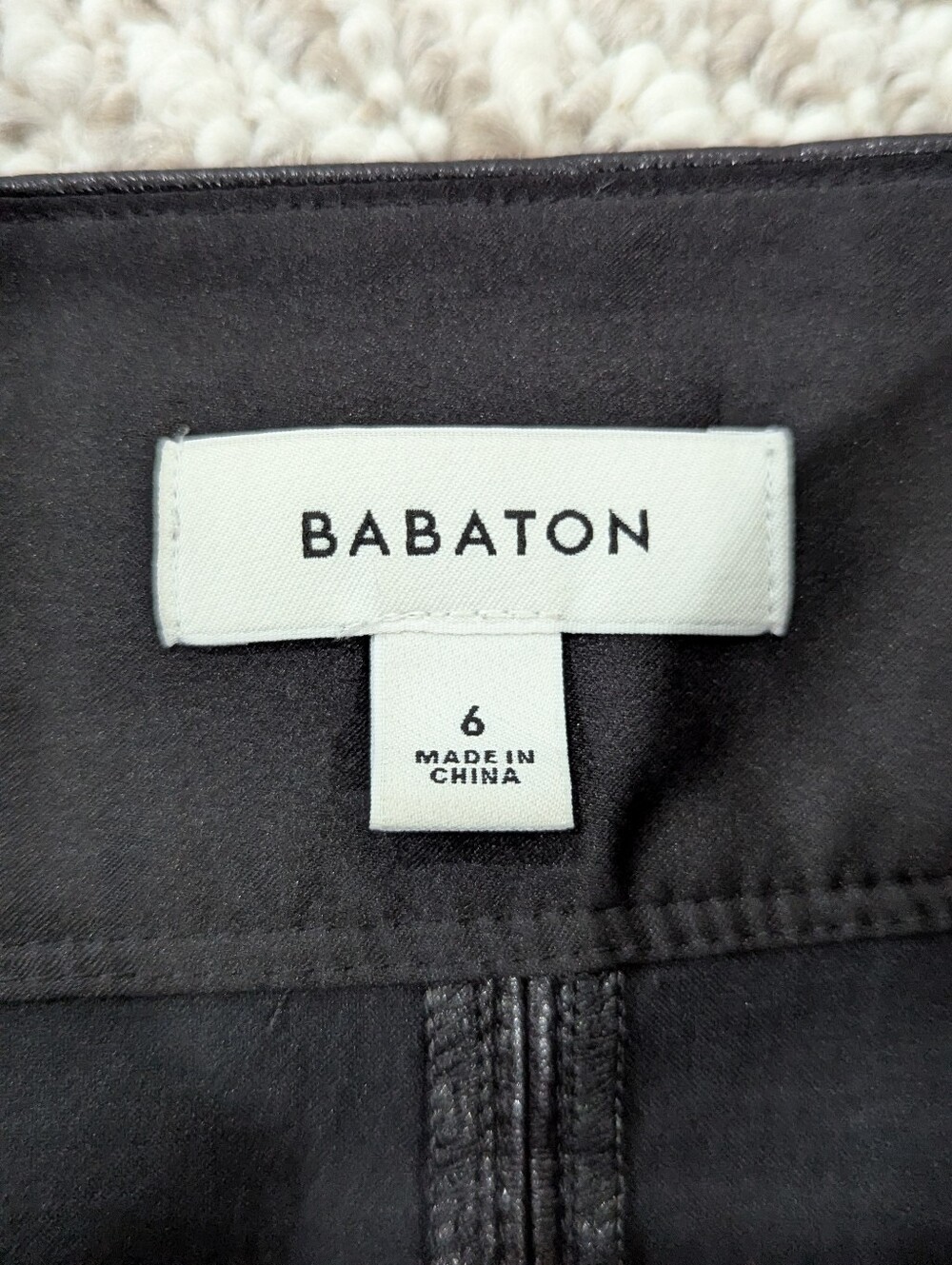 Babaton Aritzia Pegu Skirt Size 6 Vegan Leather Midi High Waist - Picture 9 of 14